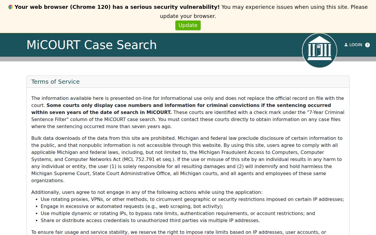 Barry County docket search D56B District Court selector