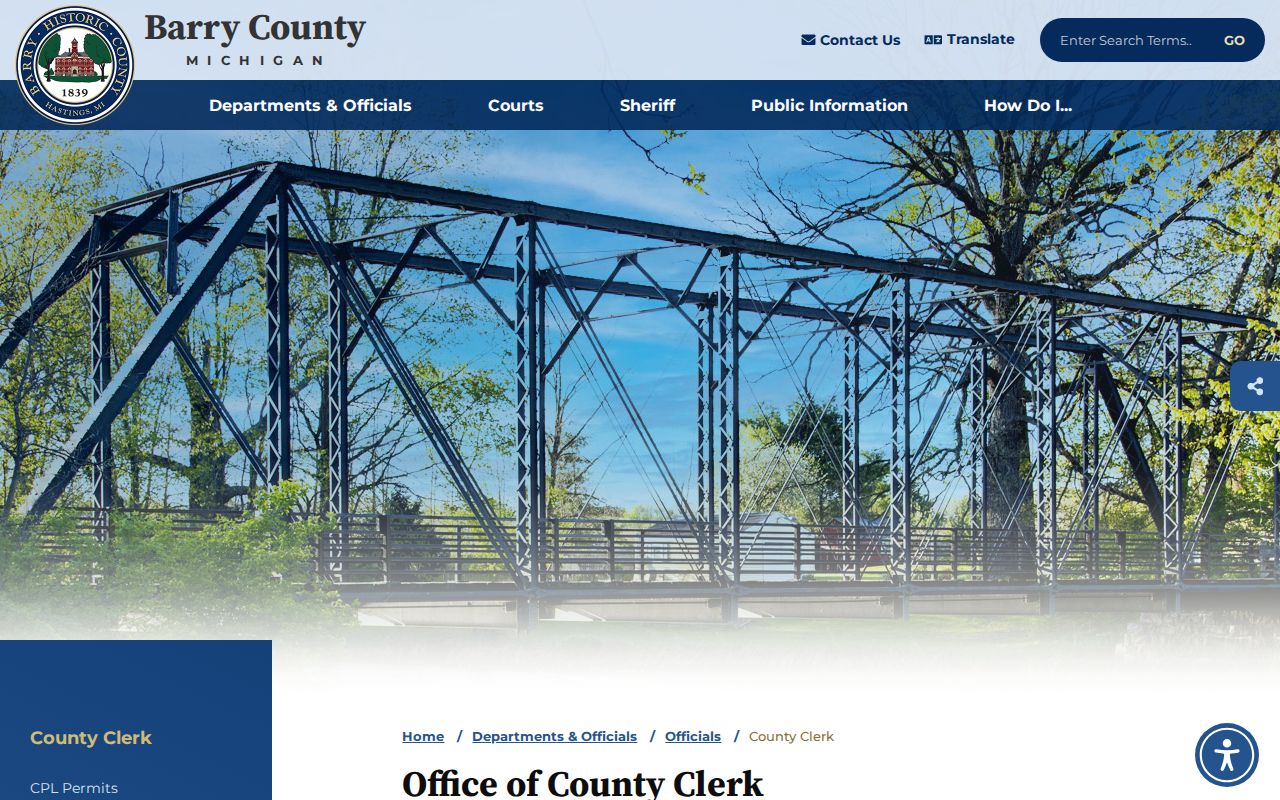 Barry County court docket clerk contact information